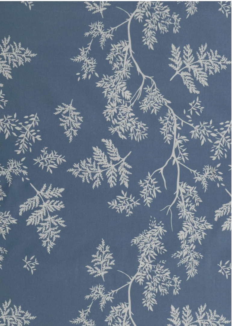 Blue Fern Duvet Cover Set