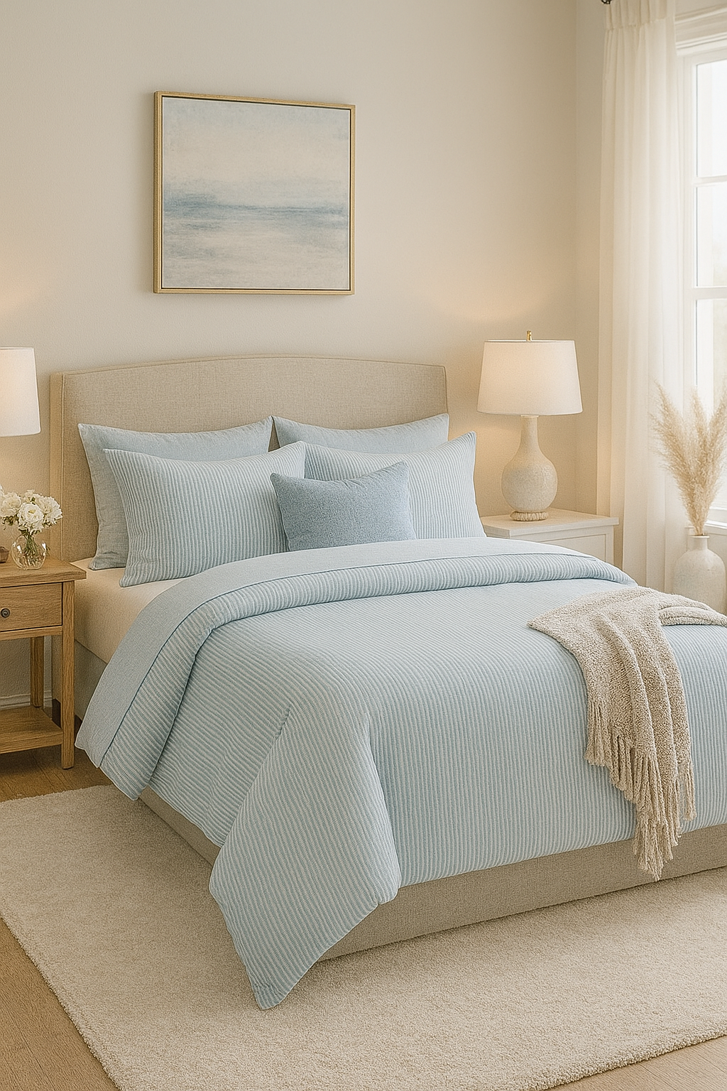Cloudline Stripe Duvet Cover Set