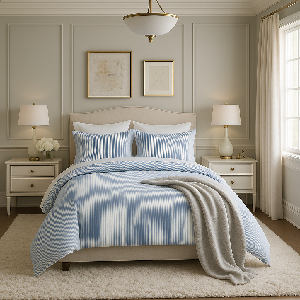 Cloudline Stripe Duvet Cover Set