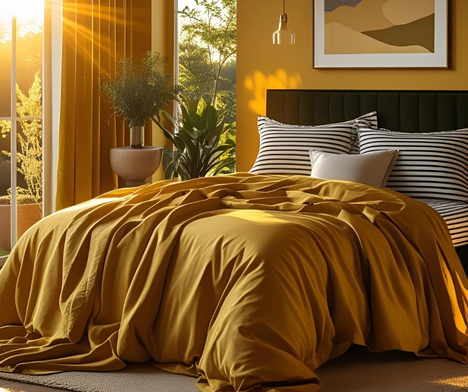Golden Hour Glow Duvet Cover Set (M)
