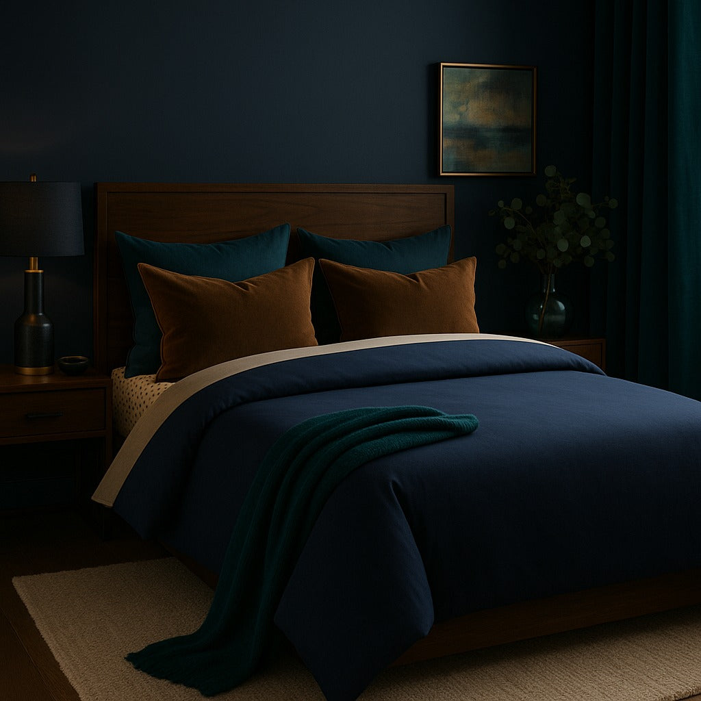 Naught Navy Duvet Cover Set (M)