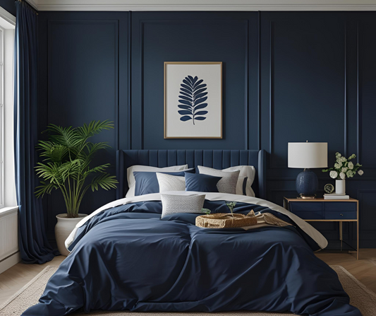 Naught Navy Duvet Cover Set (M)