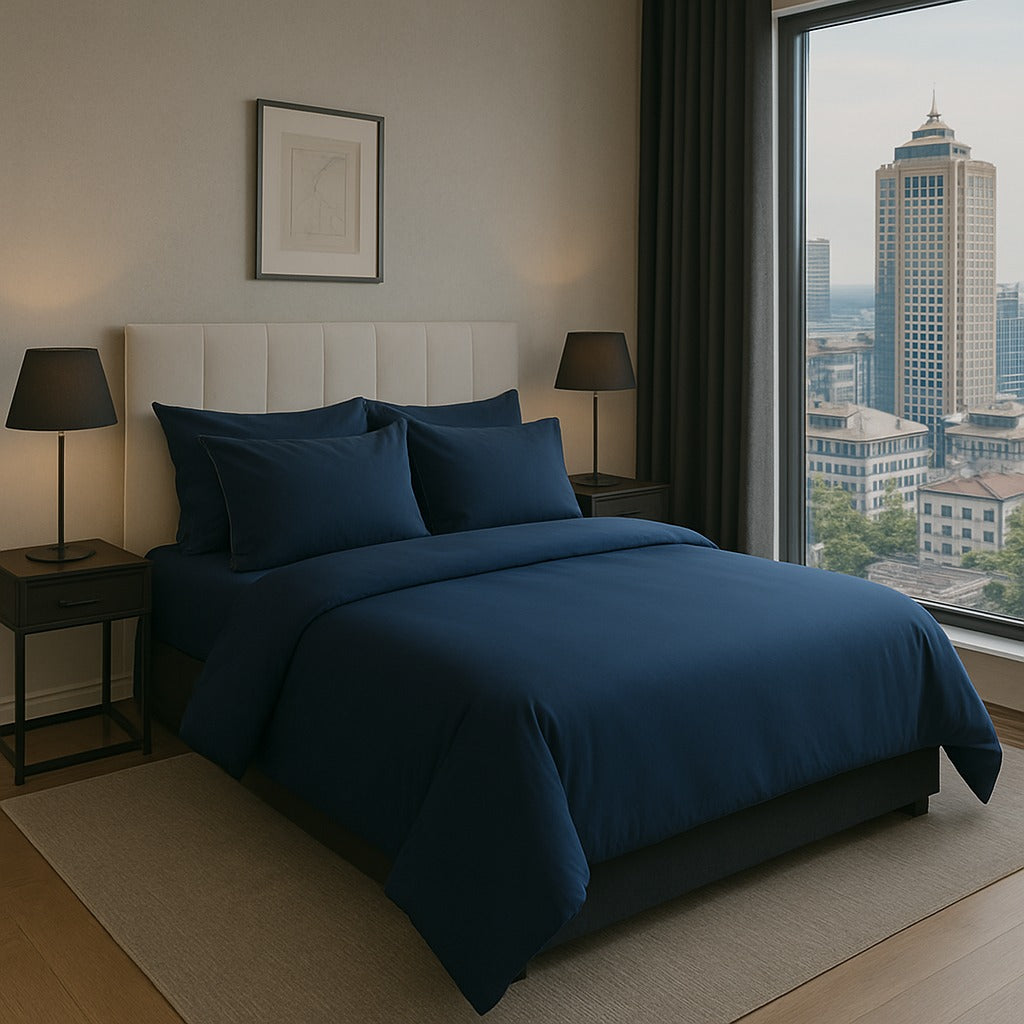 Naught Navy Duvet Cover Set (M)