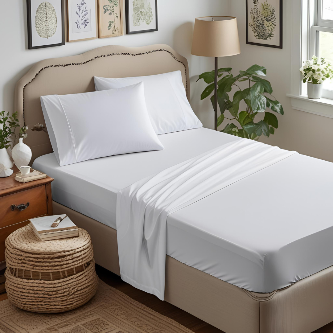 200TC 100% Cotton Fitted Sheet
