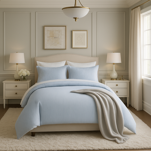 Cloudline Stripe Duvet Cover Set
